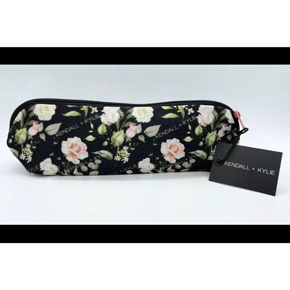 Kendall + Kylie Makeup Pouch Cosmetic Bag Multi Purpose Pouch Case Floral Design - Picture 2 of 6